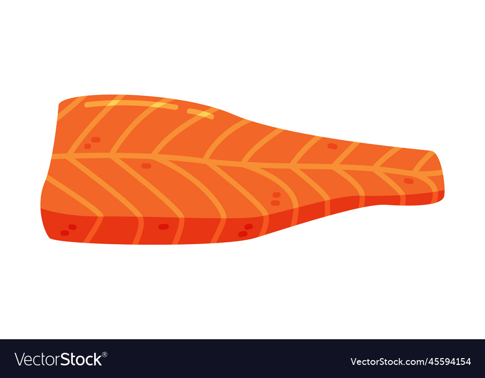 Red salmon fish fillet as seafood and fresh sea