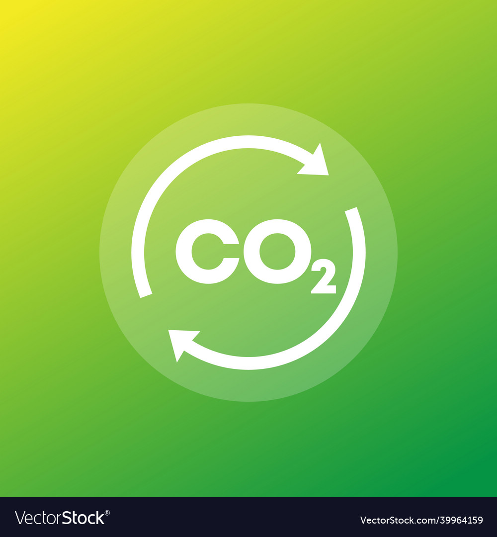 Carbon Dioxide And Co2 Gas Icon Royalty Free Vector Image