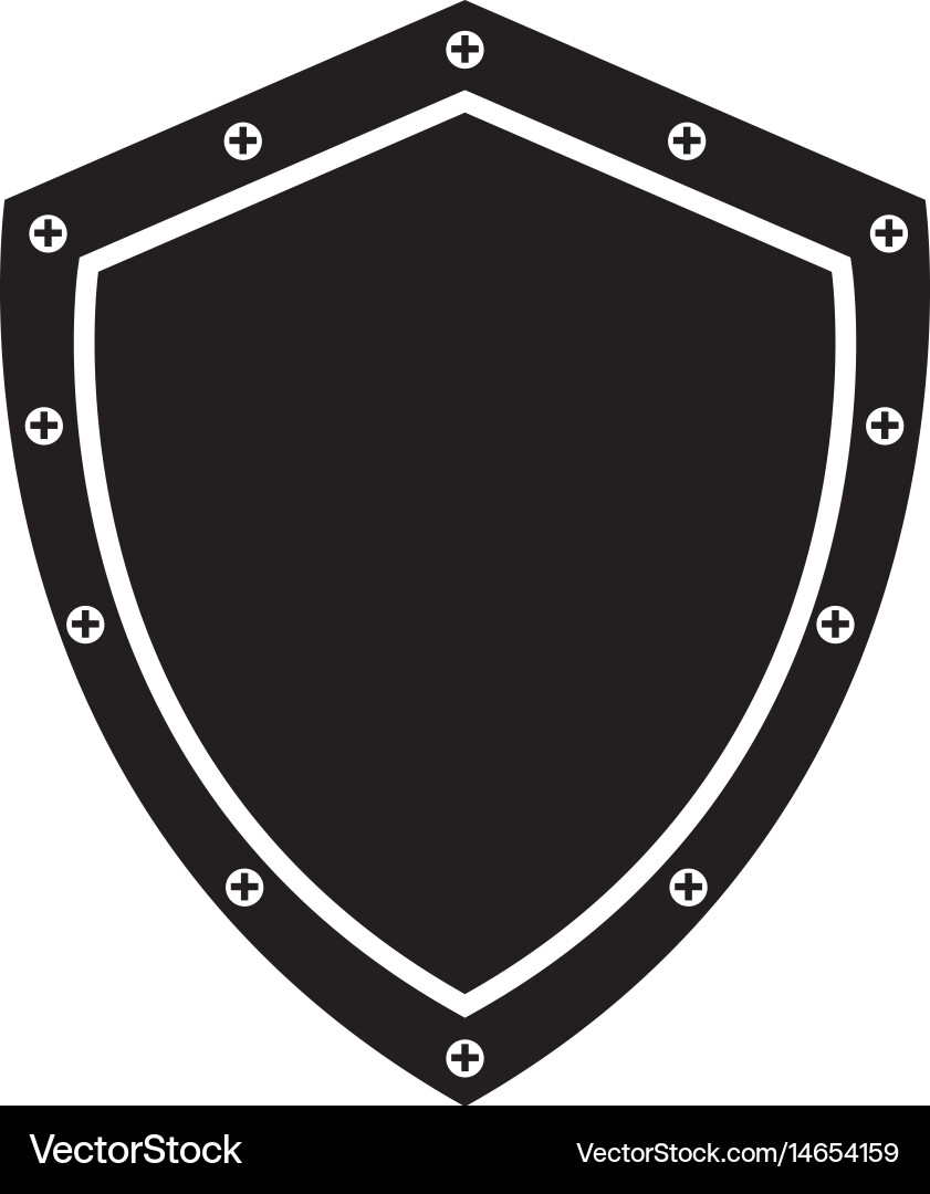 Security shield isolated icon Royalty Free Vector Image
