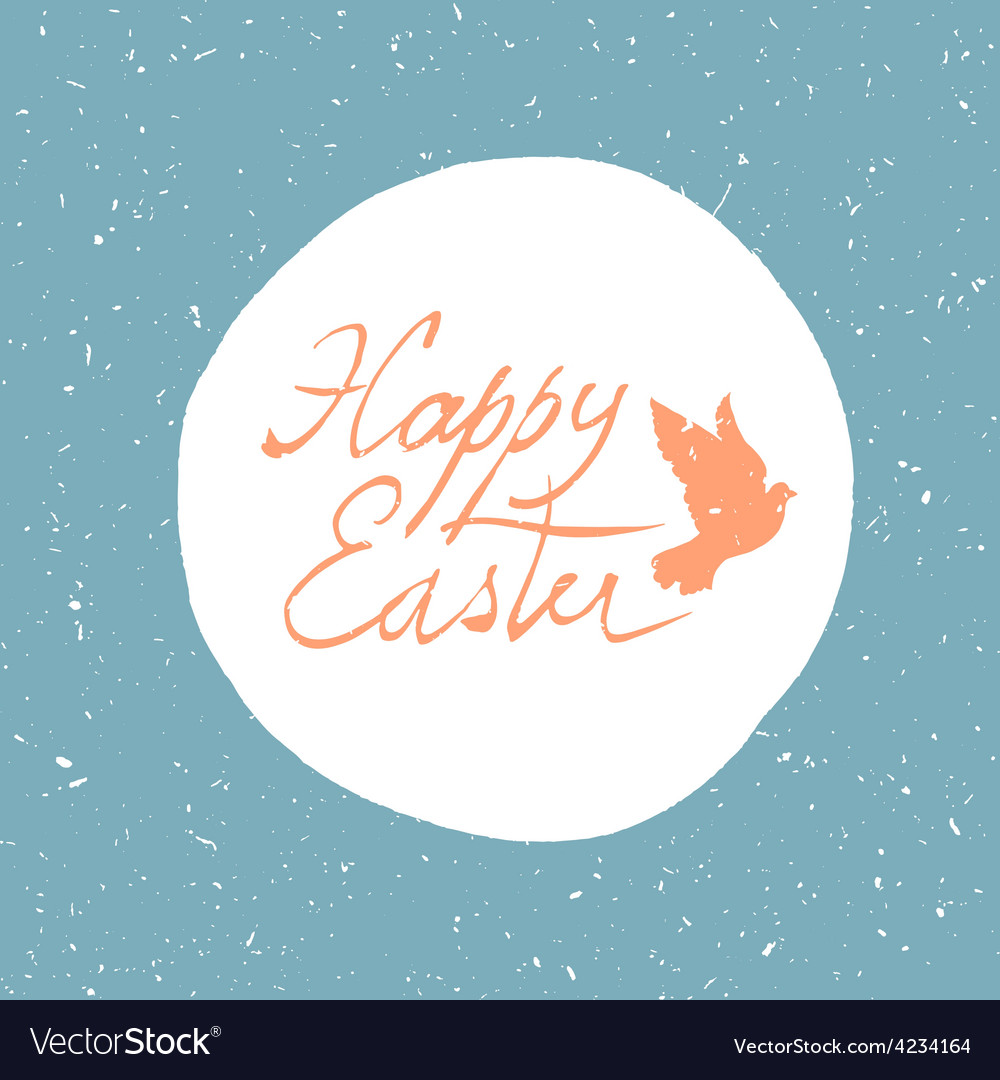 Easter card with dove