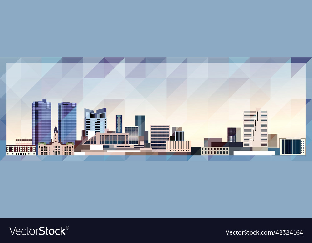 Fort worth skyline colorful poster