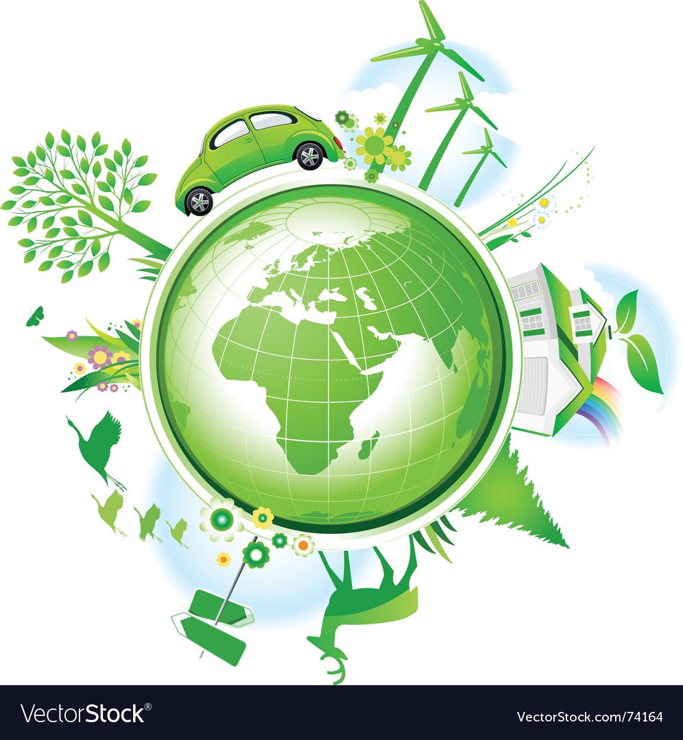 Global conservation concept Royalty Free Vector Image