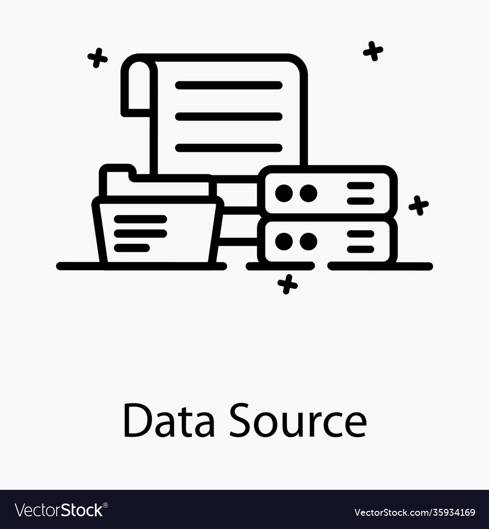 Data source Royalty Free Vector Image - VectorStock
