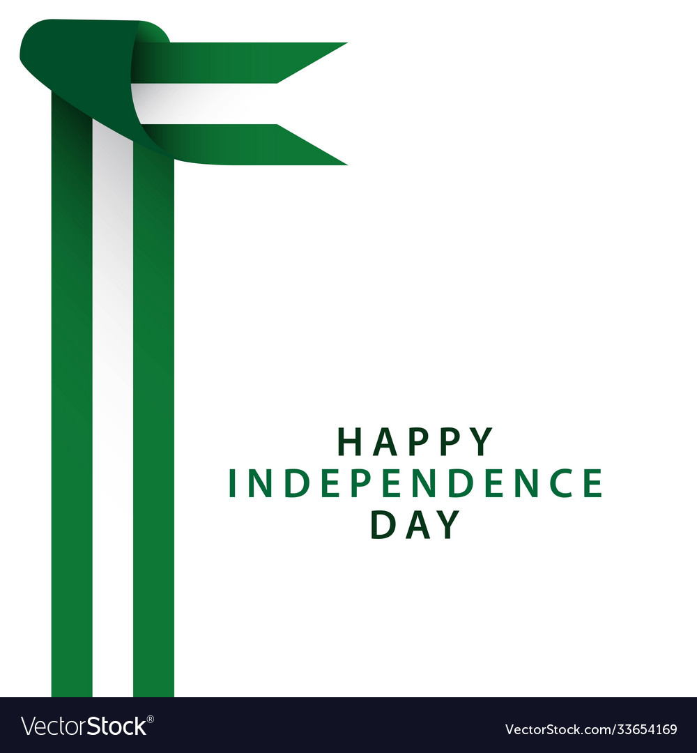 Happy nigeria independence day template design