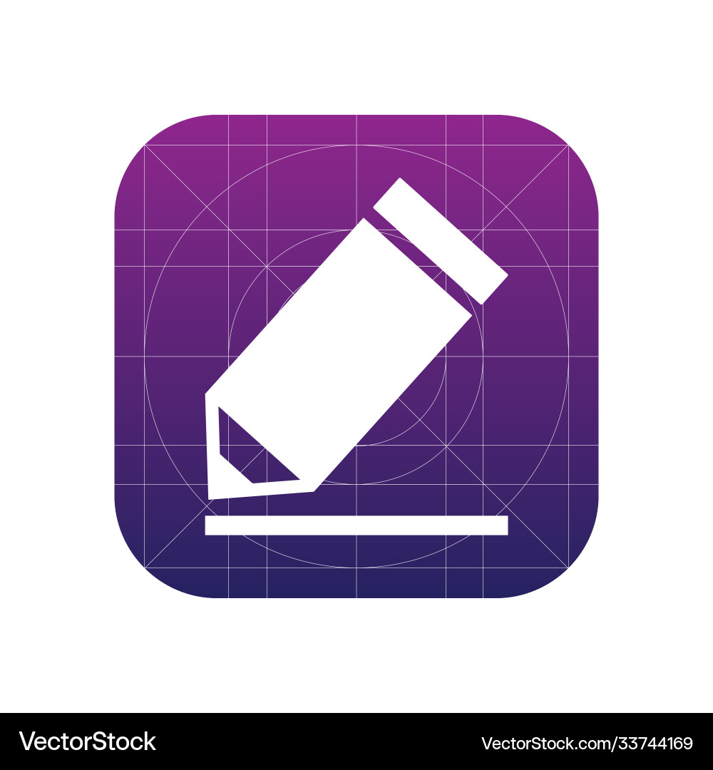 Pen icon sign symbol flat Royalty Free Vector Image