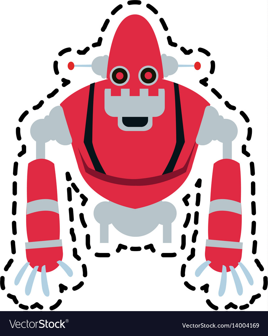 Robot technology icon image Royalty Free Vector Image