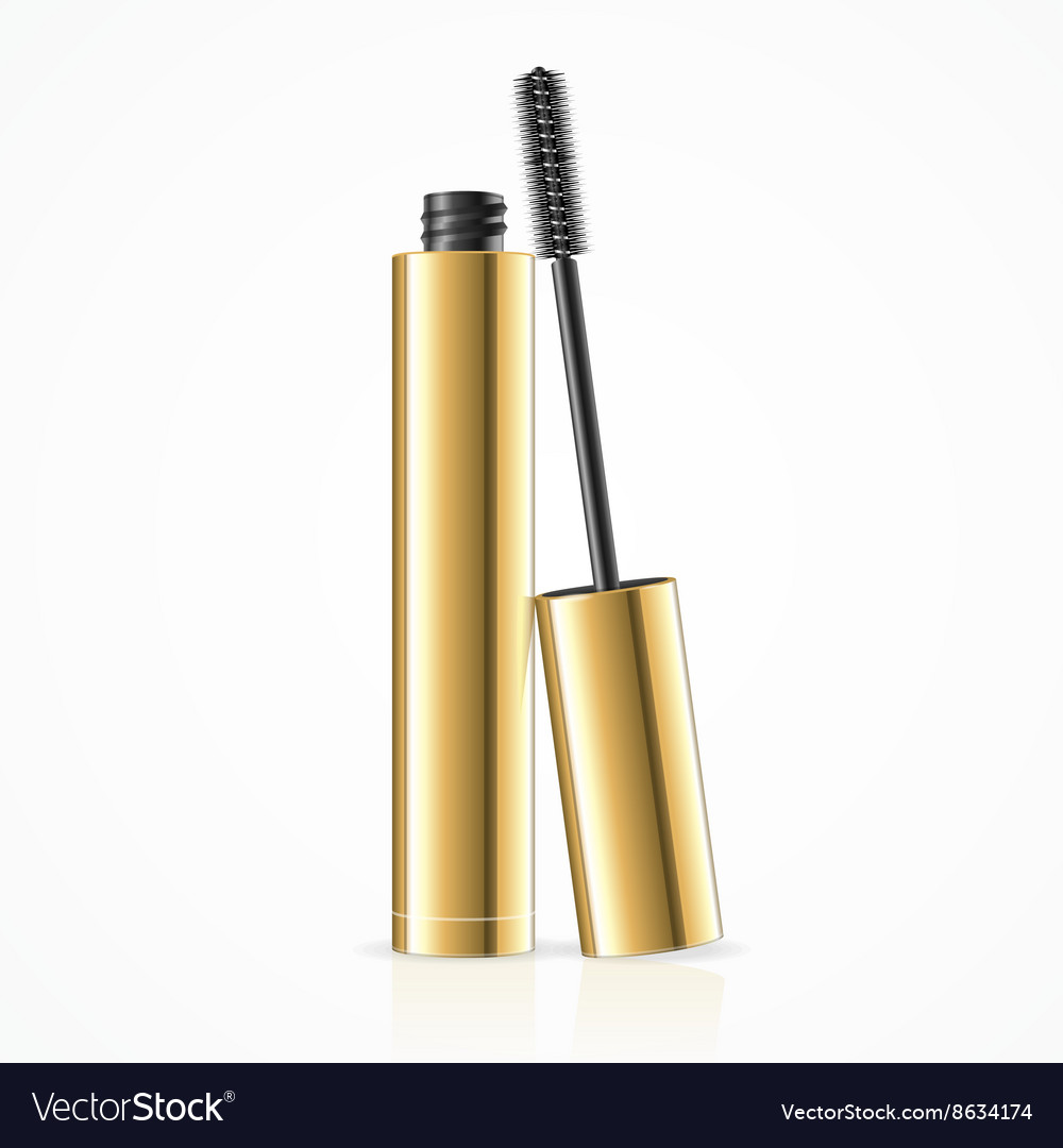 Black mascara Royalty Free Vector Image - VectorStock