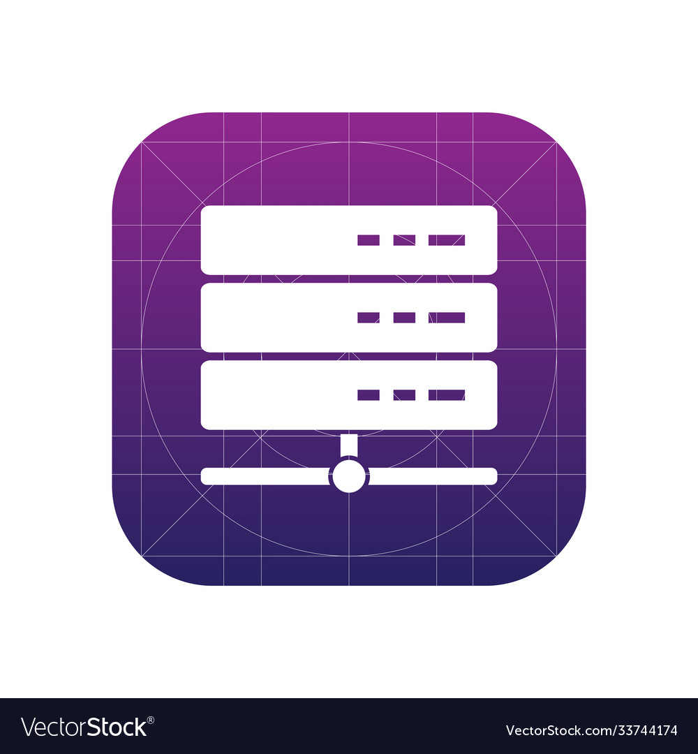Database server icon sign icon storage Royalty Free Vector