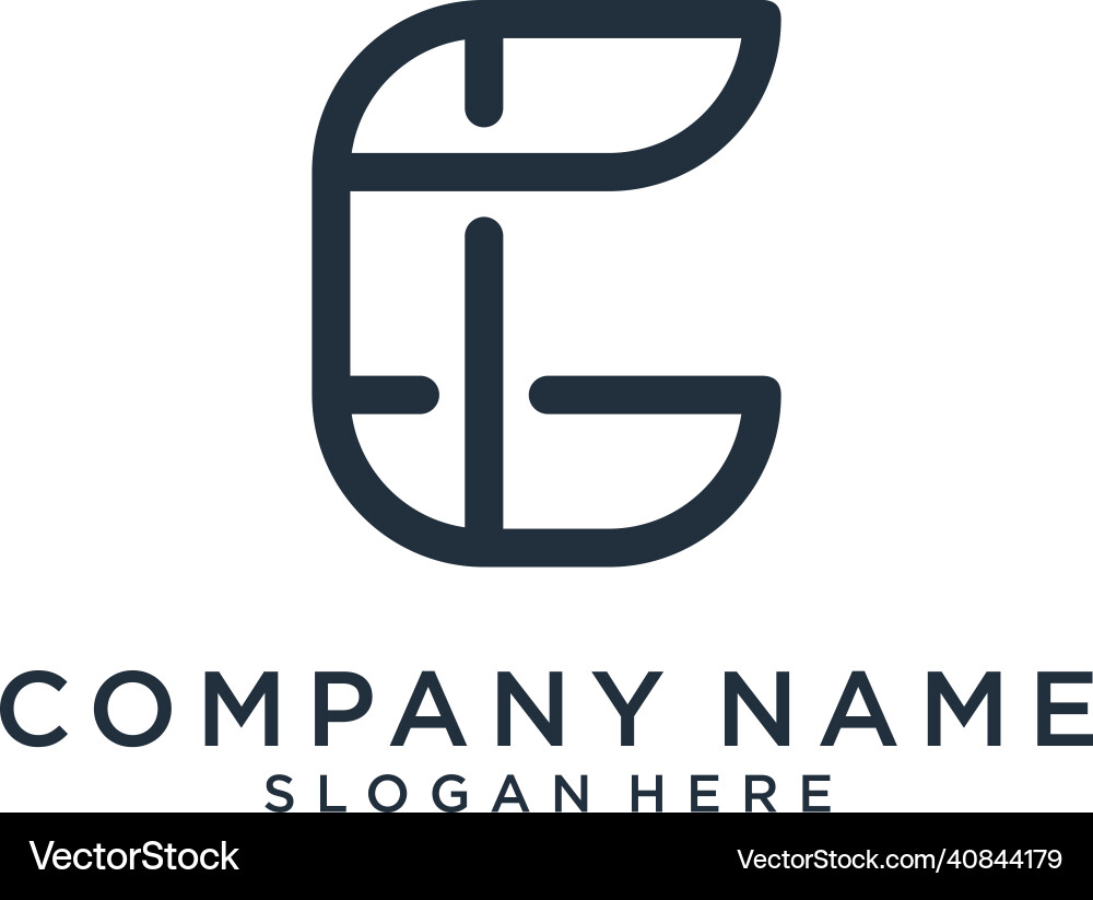 Initial letter c logo design template Royalty Free Vector