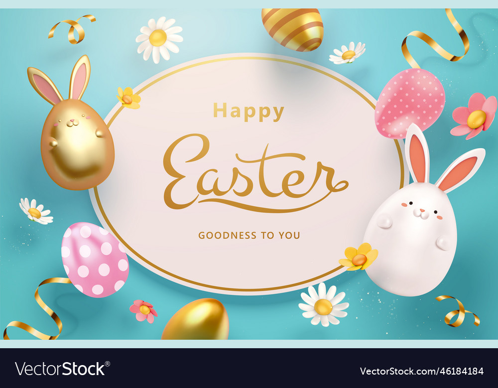 3d easter greeting card