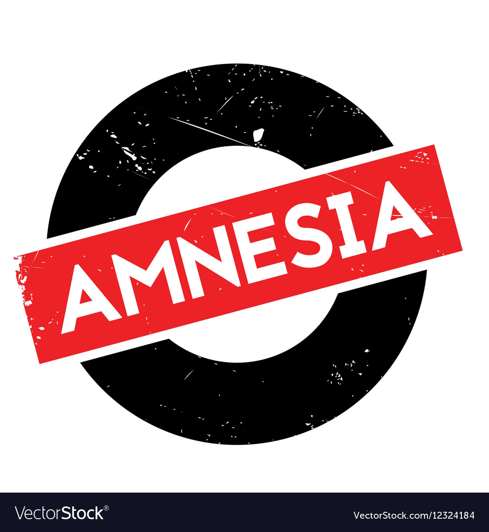 Amnesia rubber stamp