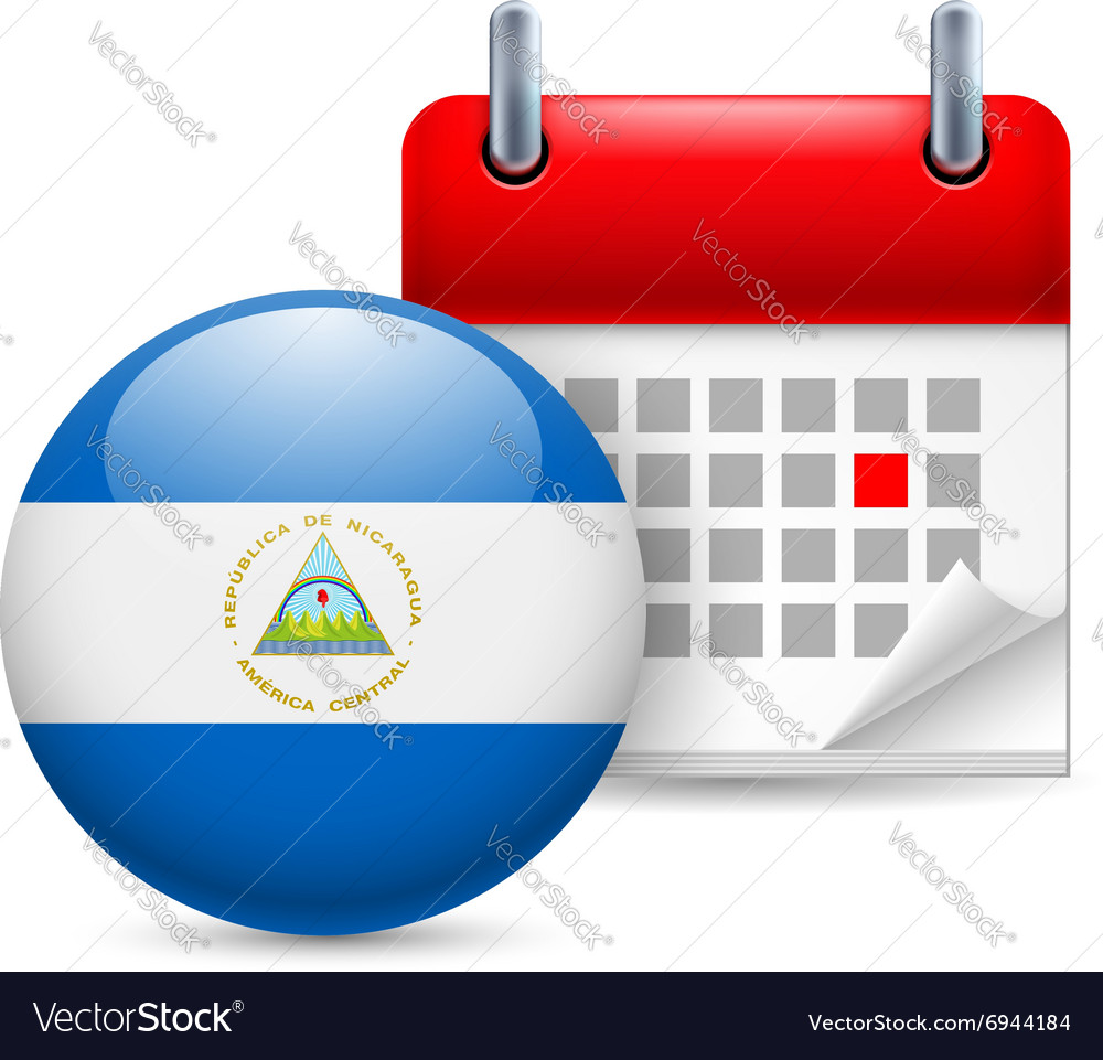 Icon of national day in nicaragua