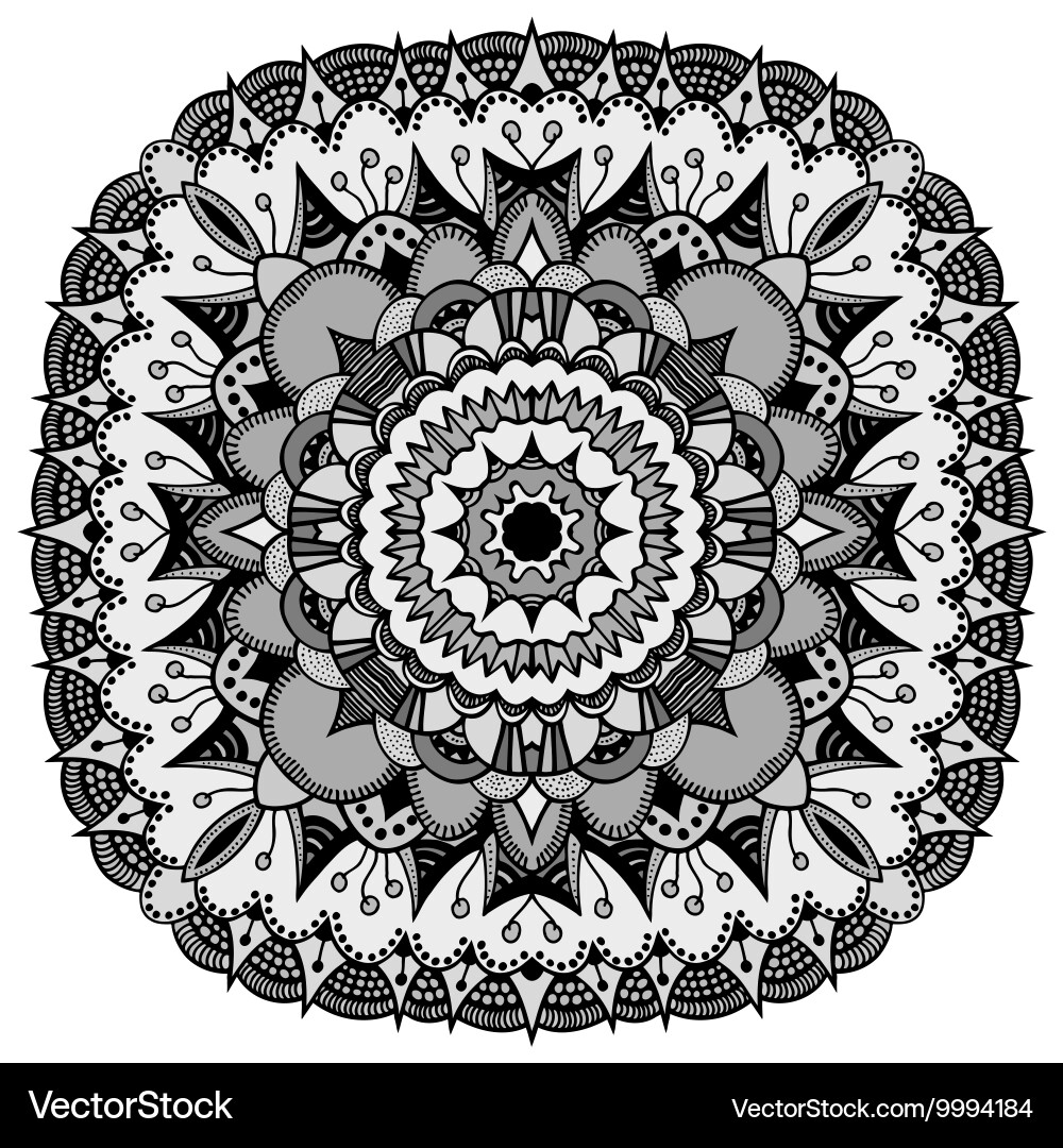 Mandala ethnic decorative elements Royalty Free Vector Image