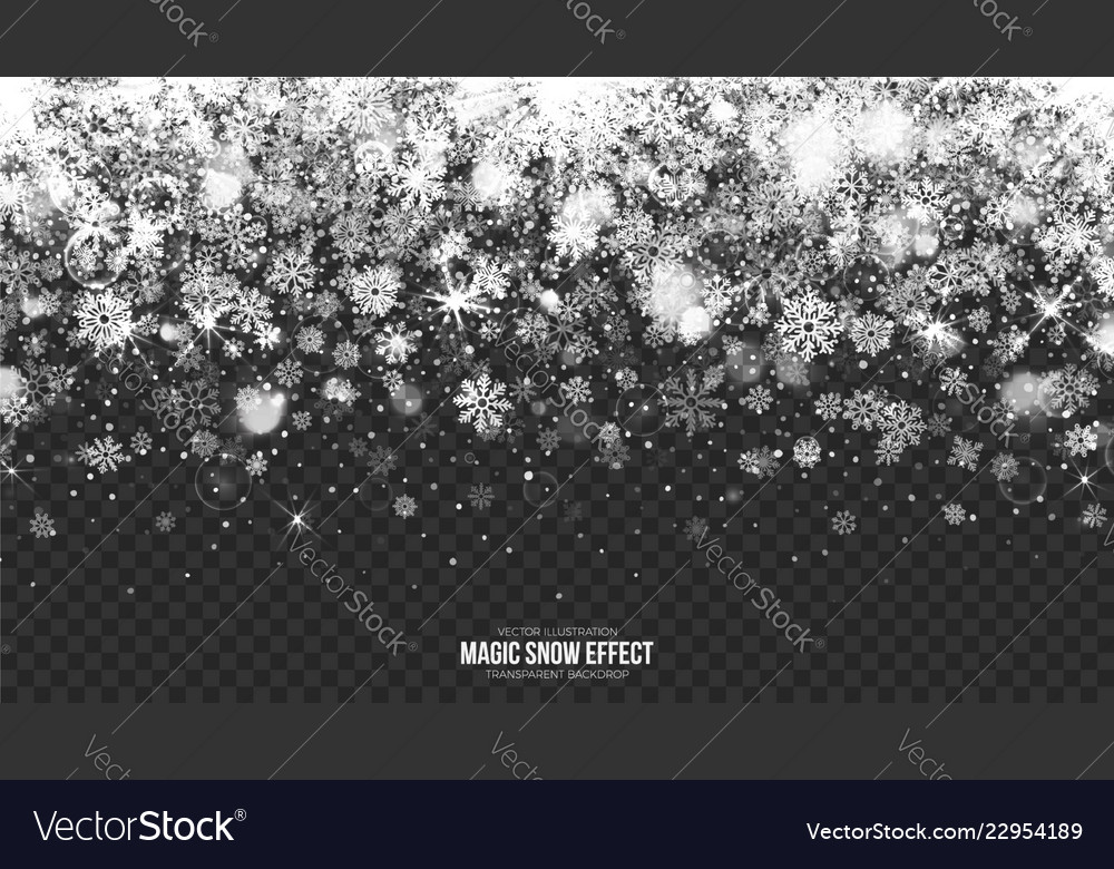 3d snow border vector image 3d snow border