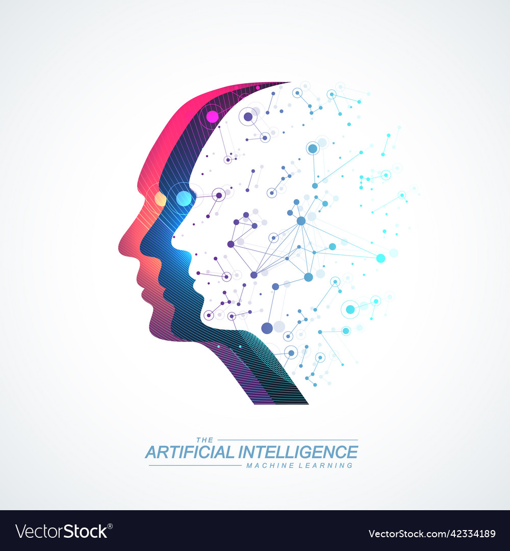 Artificial Intelligence Concept Machine Learning Vector Image Artificial Intelligence Concept Machine Learning Vector Image