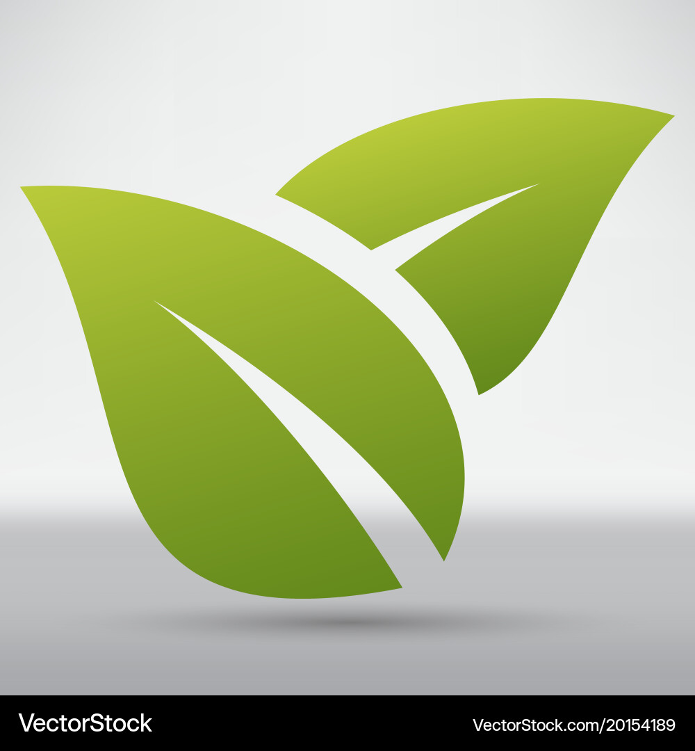 Icon leaf Royalty Free Vector Image - VectorStock