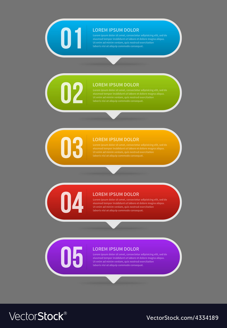 Simple geometric inforgraphic design Royalty Free Vector