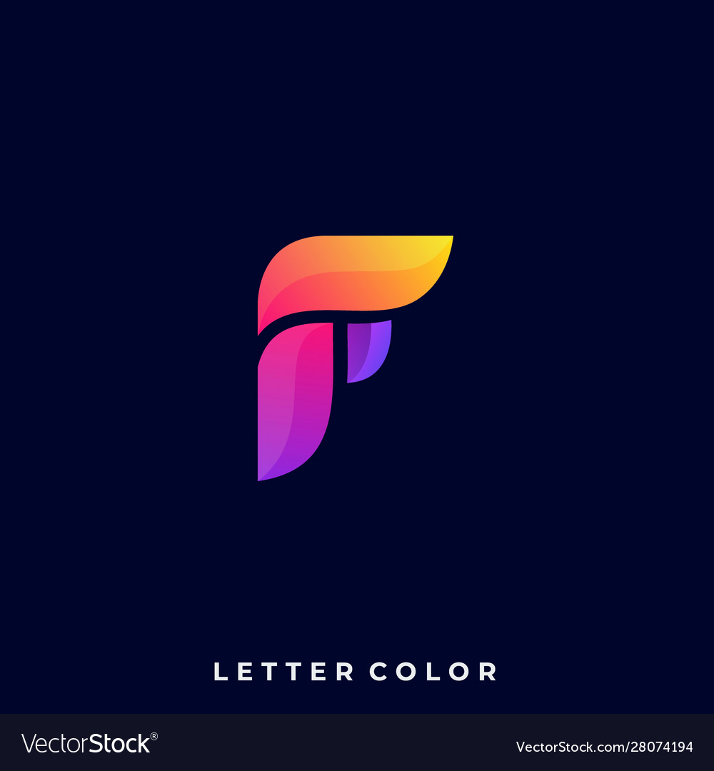 Abstract letter design template Royalty Free Vector Image