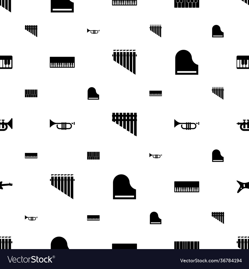 Jazz icons pattern seamless white background