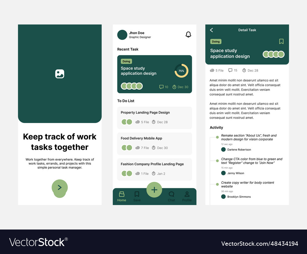 Project manage ui design template Royalty Free Vector Image