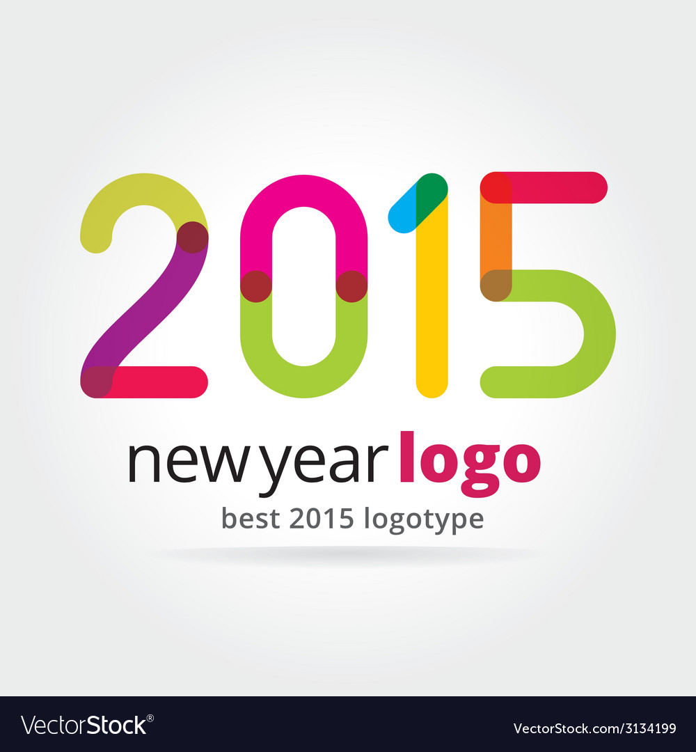 2015 logotype isolated on white background