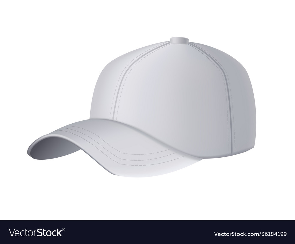 Baseball cap realistic template