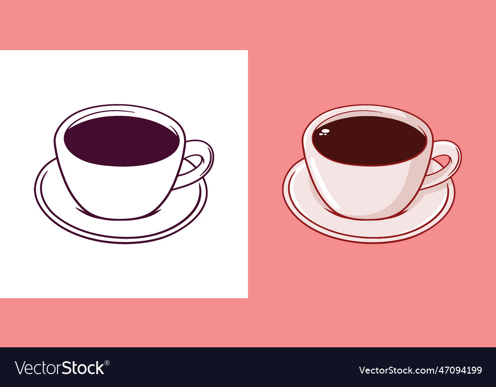 Coffee Doodle Hand Drawn Royalty Free Vector Image 8647