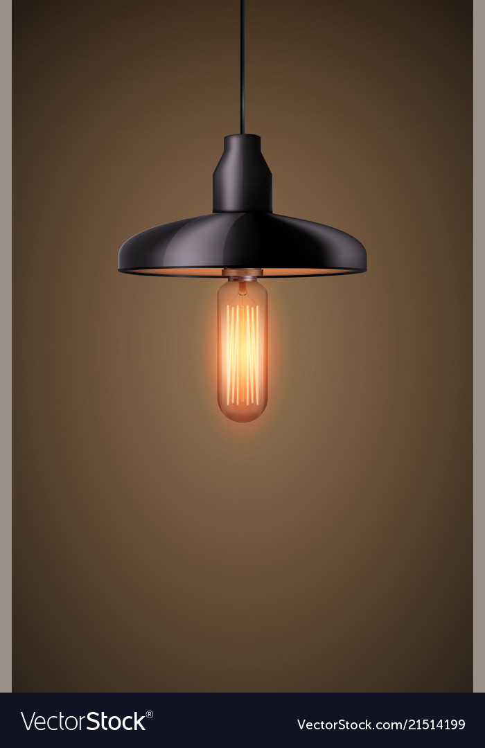 Decorative edison light bulb with chandelier