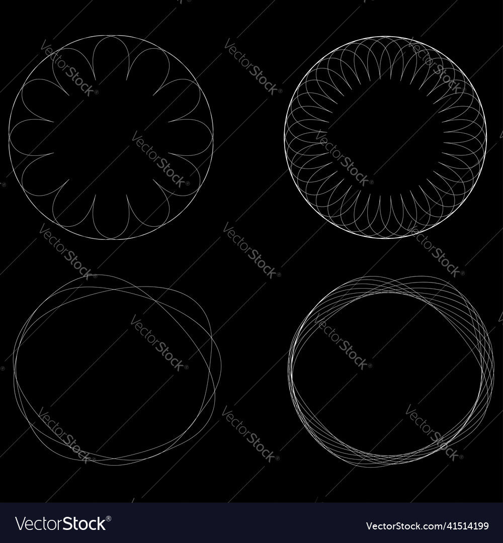 Geometrisches kreisförmiges abstraktes Motivsymbol