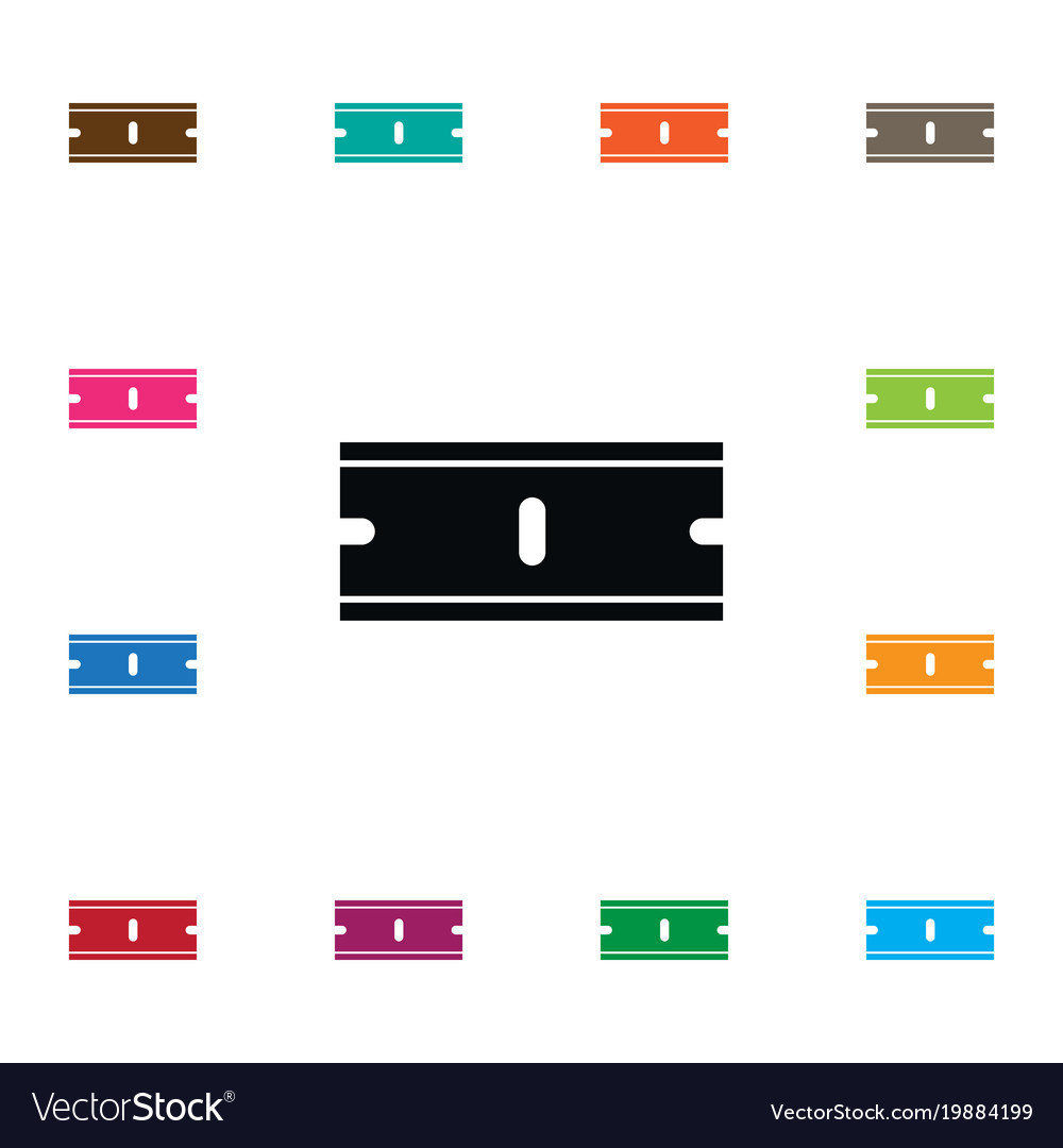 Isolated tool icon shaver element can