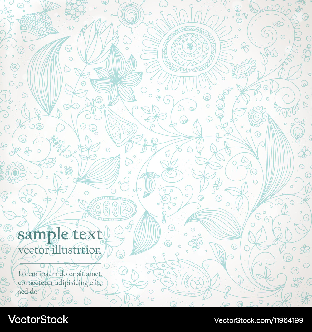 Pastel Floral Background Royalty Free Vector Image