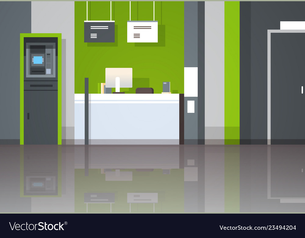 Atm Money Automatic Teller Machine Cash Desk Vector Image