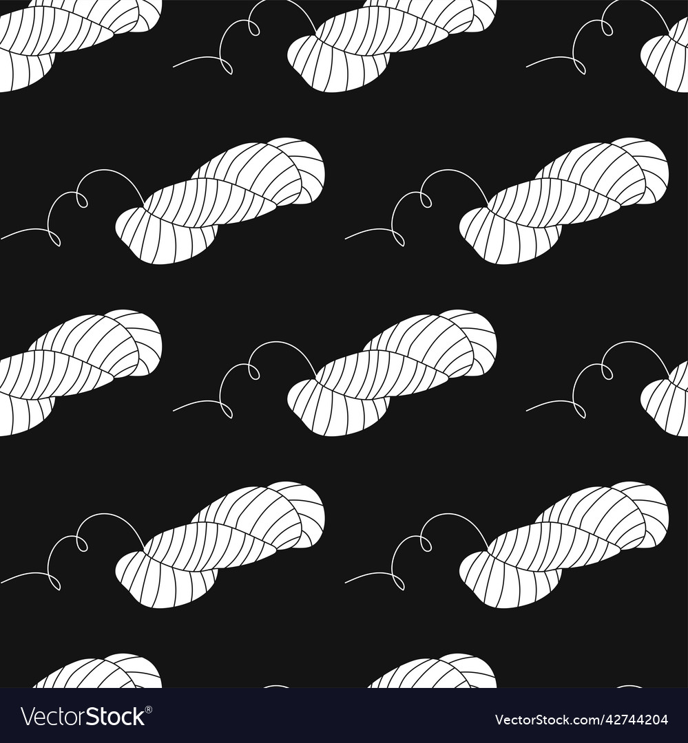 Flat hand drawn seamless pattern