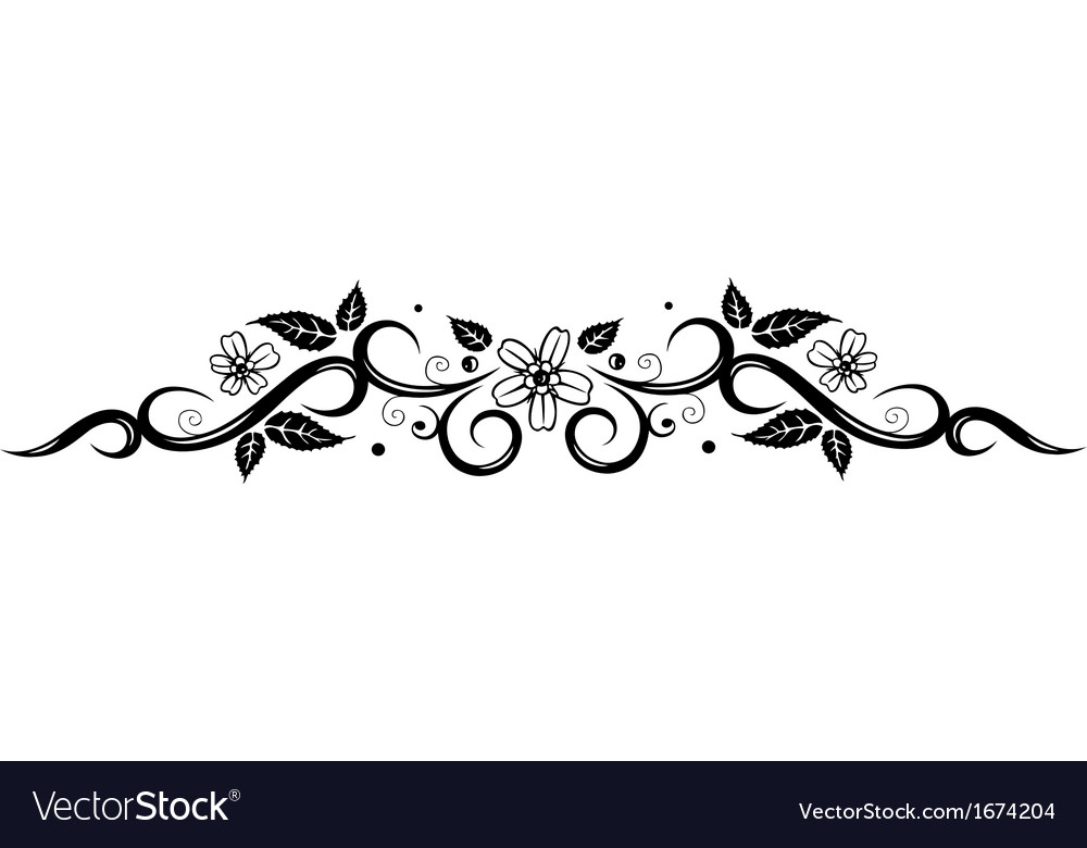 Download Flowers border Royalty Free Vector Image - VectorStock