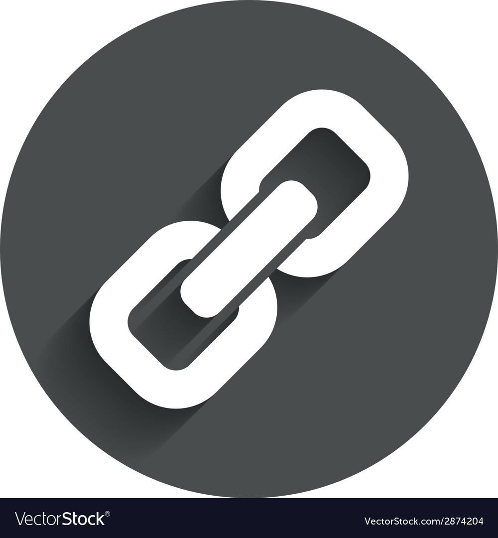 Download Link sign icon hyperlink symbol Royalty Free Vector Image