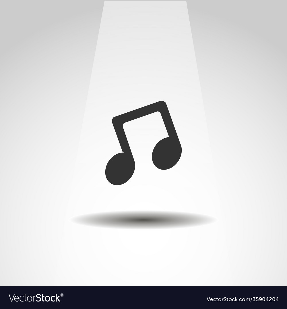 Musical note icon note simple music icon Vector Image