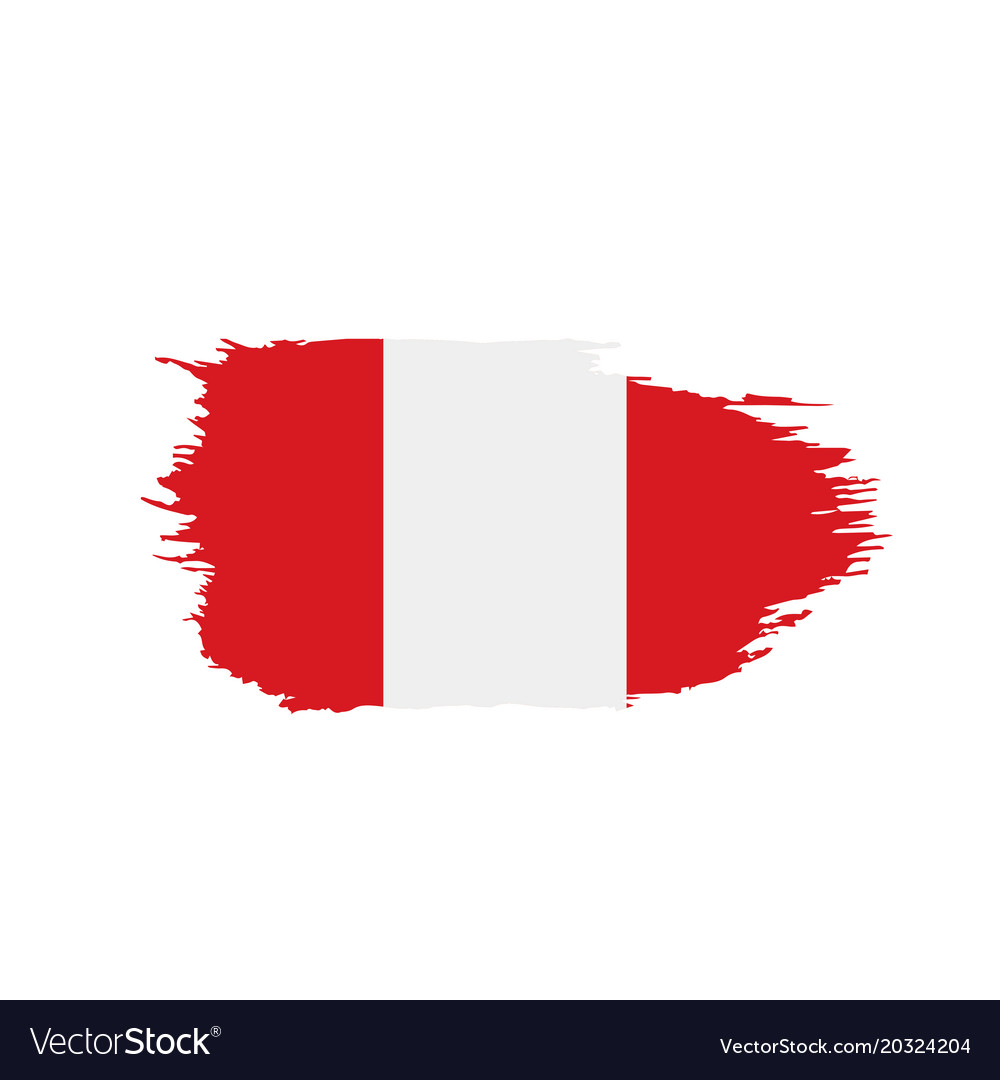 peru flag royalty free vector image vectorstock