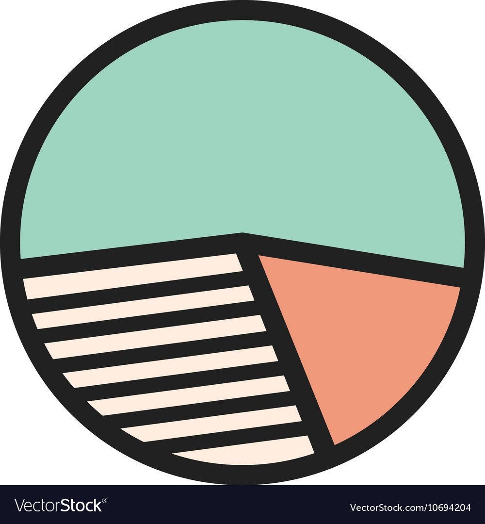 Pie chart Royalty Free Vector Image - VectorStock