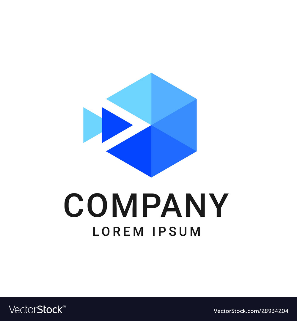 Pixel triangle geometric logo modern monogram vector image Pixel triangle geometric logo modern monogram
