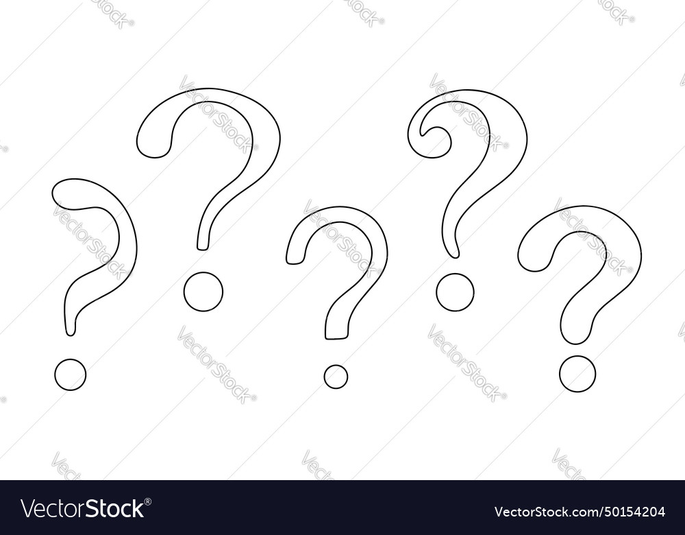 Question mark Royalty Free Vector Image - VectorStock