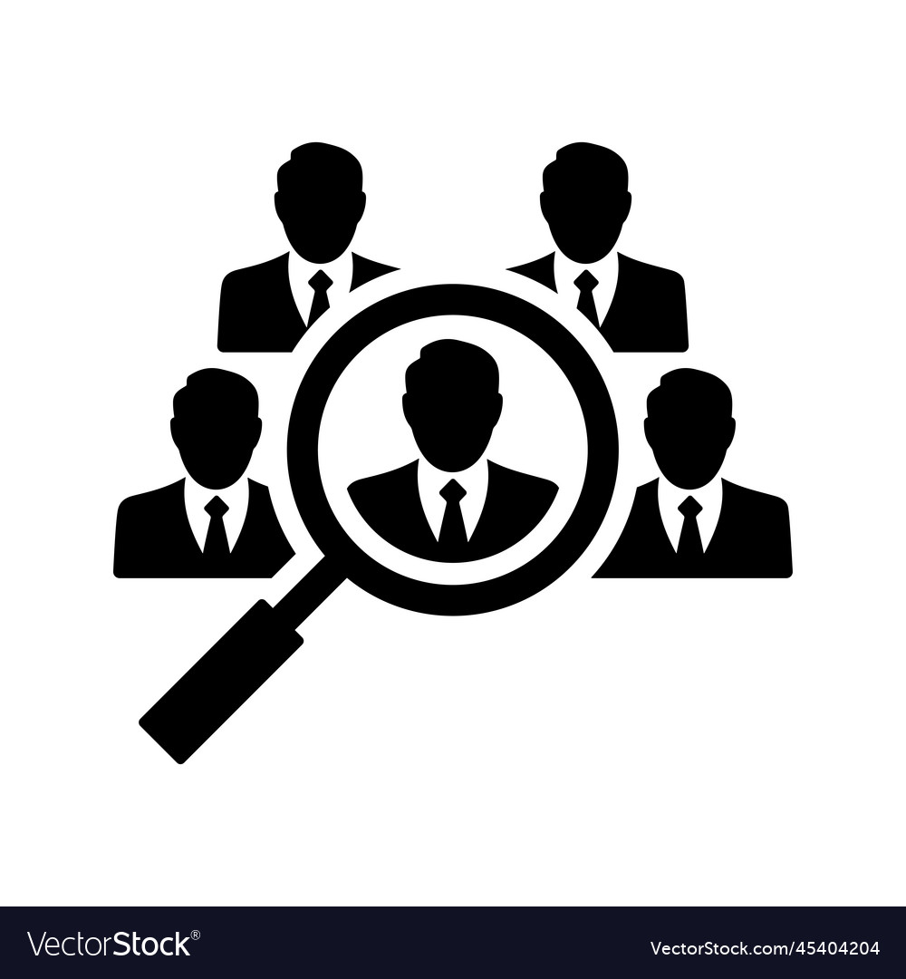 Recruitment icon Royalty Free Vector Image - VectorStock