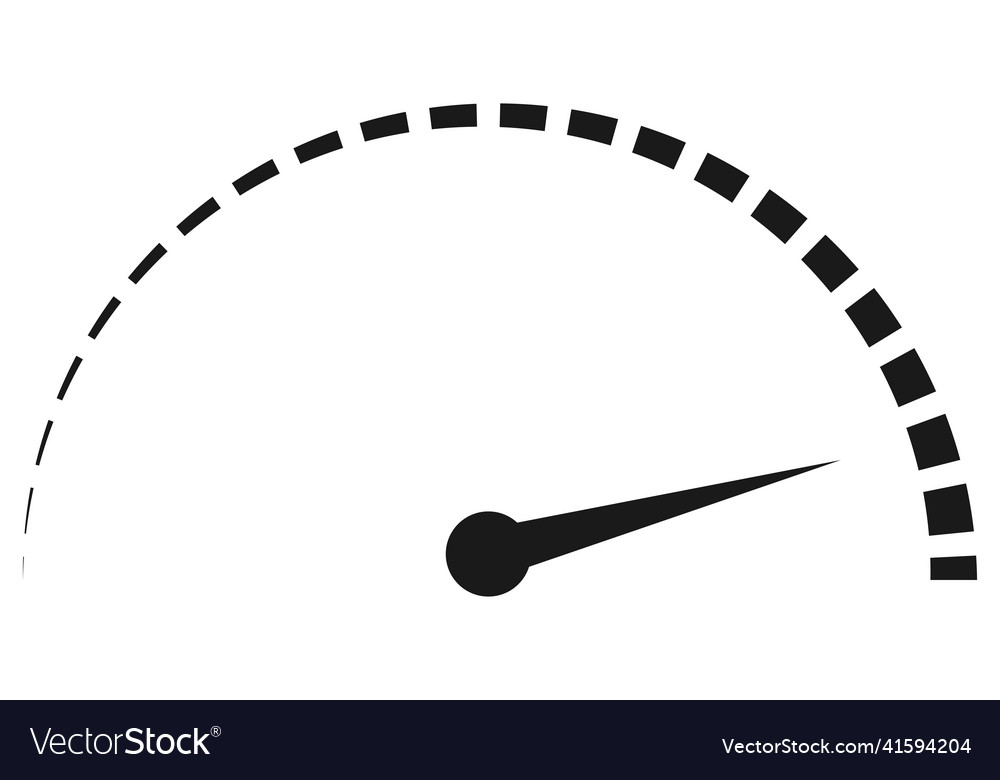 Speed level progress indicator speedometer scale Vector Image