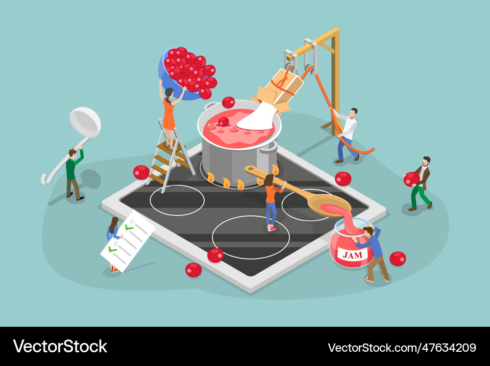 3d isometric flat conceptual Royalty Free Vector Image