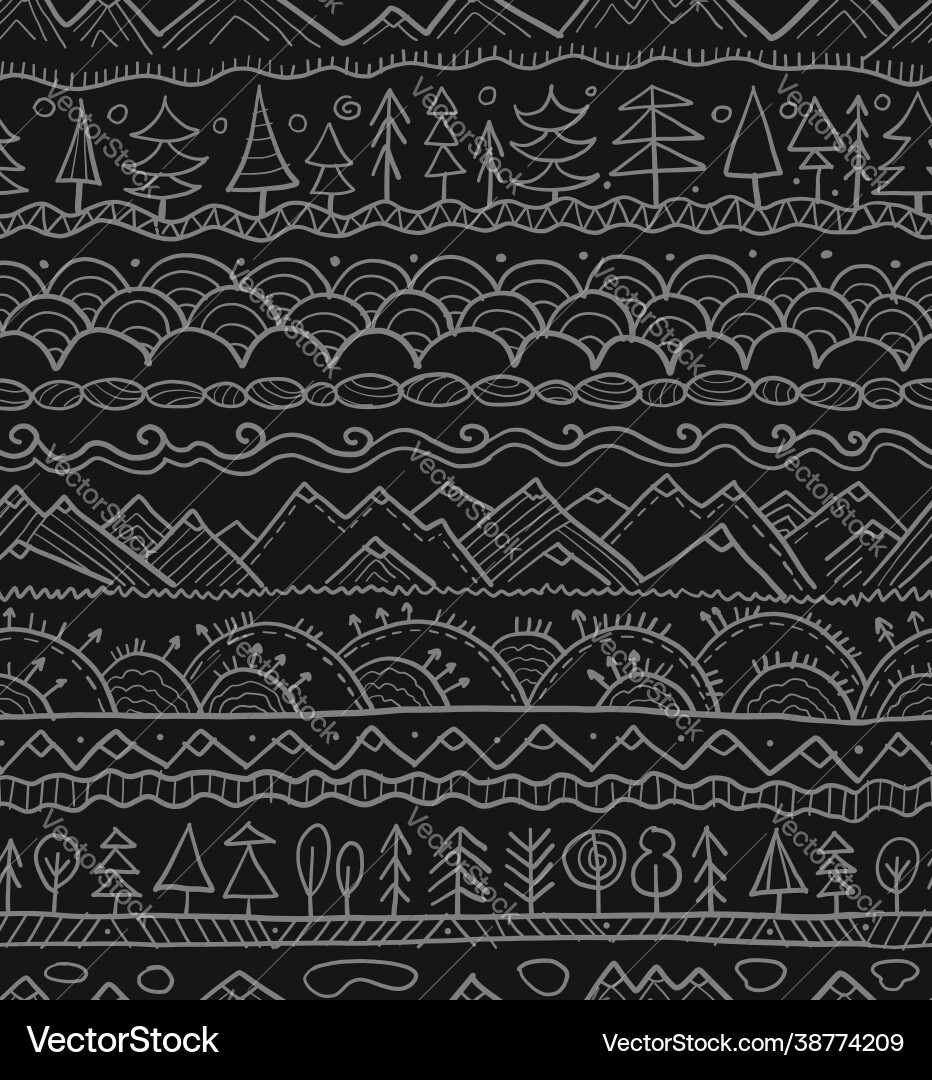 Abstract nature seamless pattern for your design Vector Image