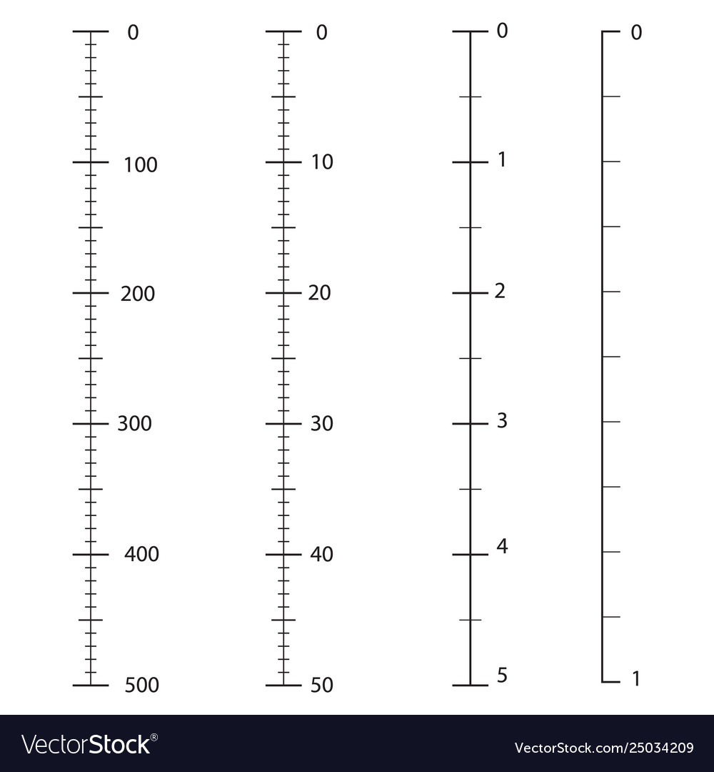 Rulers measuring tool centimeters Royalty Free Vector Image