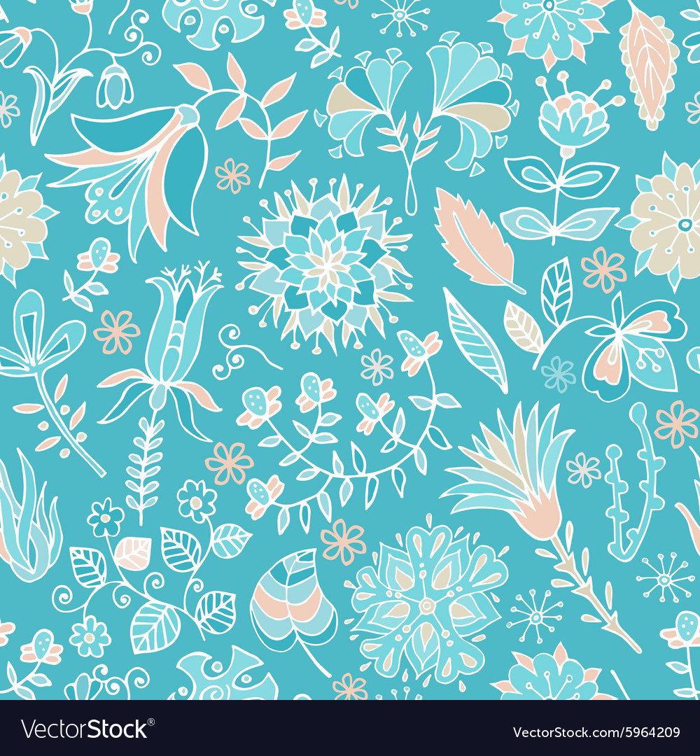 Seamless flowers pattern