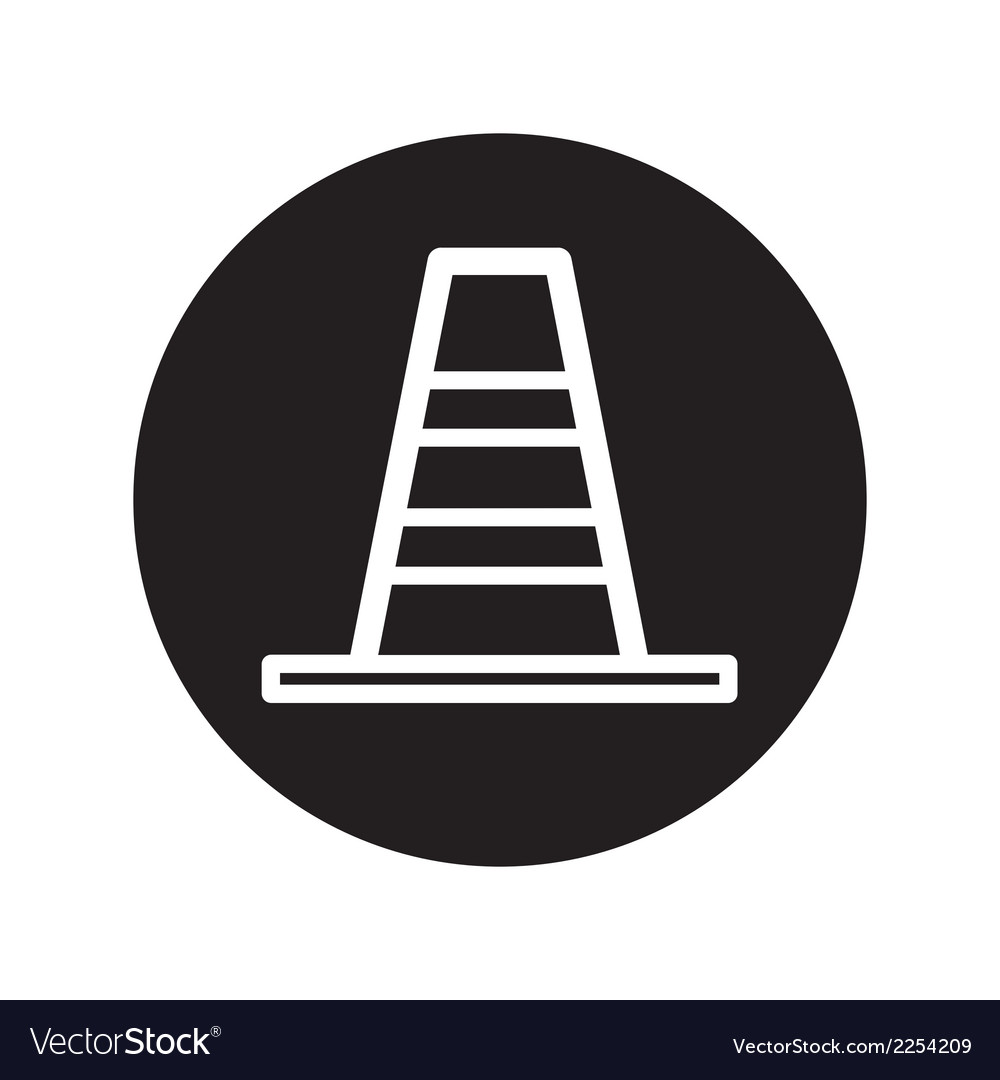 Traffic cone icon Royalty Free Vector Image - VectorStock