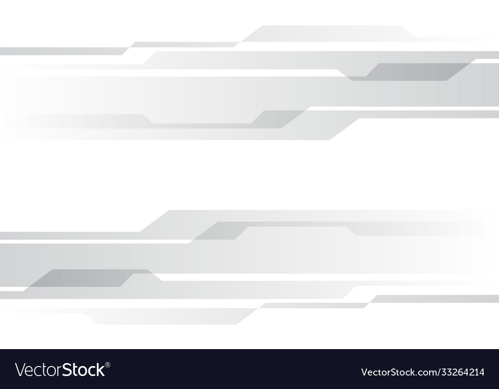 Abstract grey cyber technology on white Royalty Free Vector