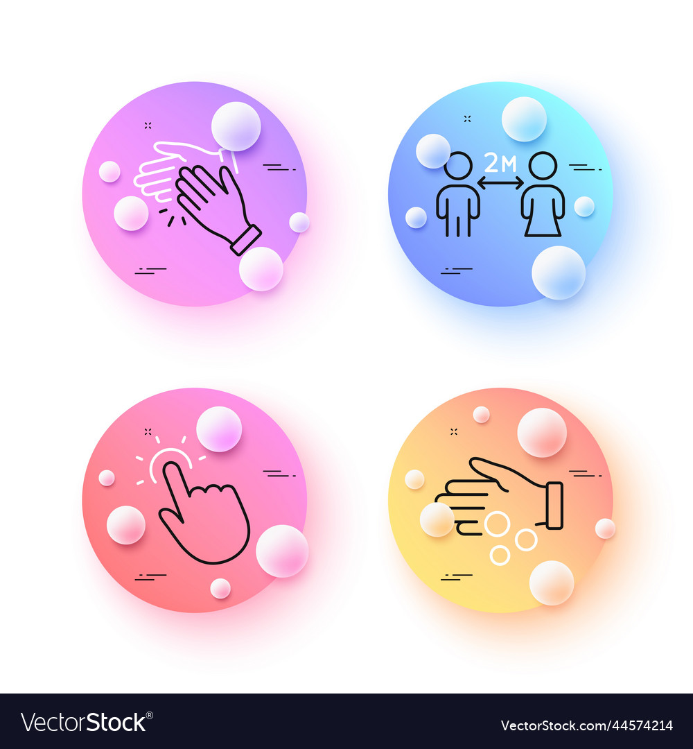 Donation money touchpoint and social distancing Vector Image