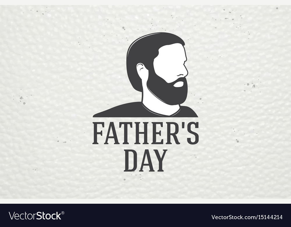 Happy father s day greeting detailed elements Vector Image